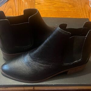 Black  LUCKY BRAND Leather Ankle Boots